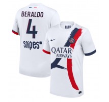 Paris Saint-Germain Lucas Beraldo #4 Koszulka Wyjazdowa 2025-26 Krótki Rękaw